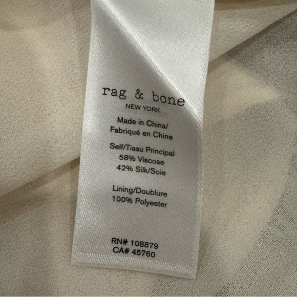 NWOT Rag & Bone Bailey Silk Blend Mini Floral Sleeveless Dress size Medium - Picture 8 of 11